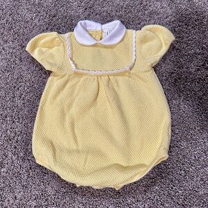 Janie and Jack Yellow Romper 18-24 Months